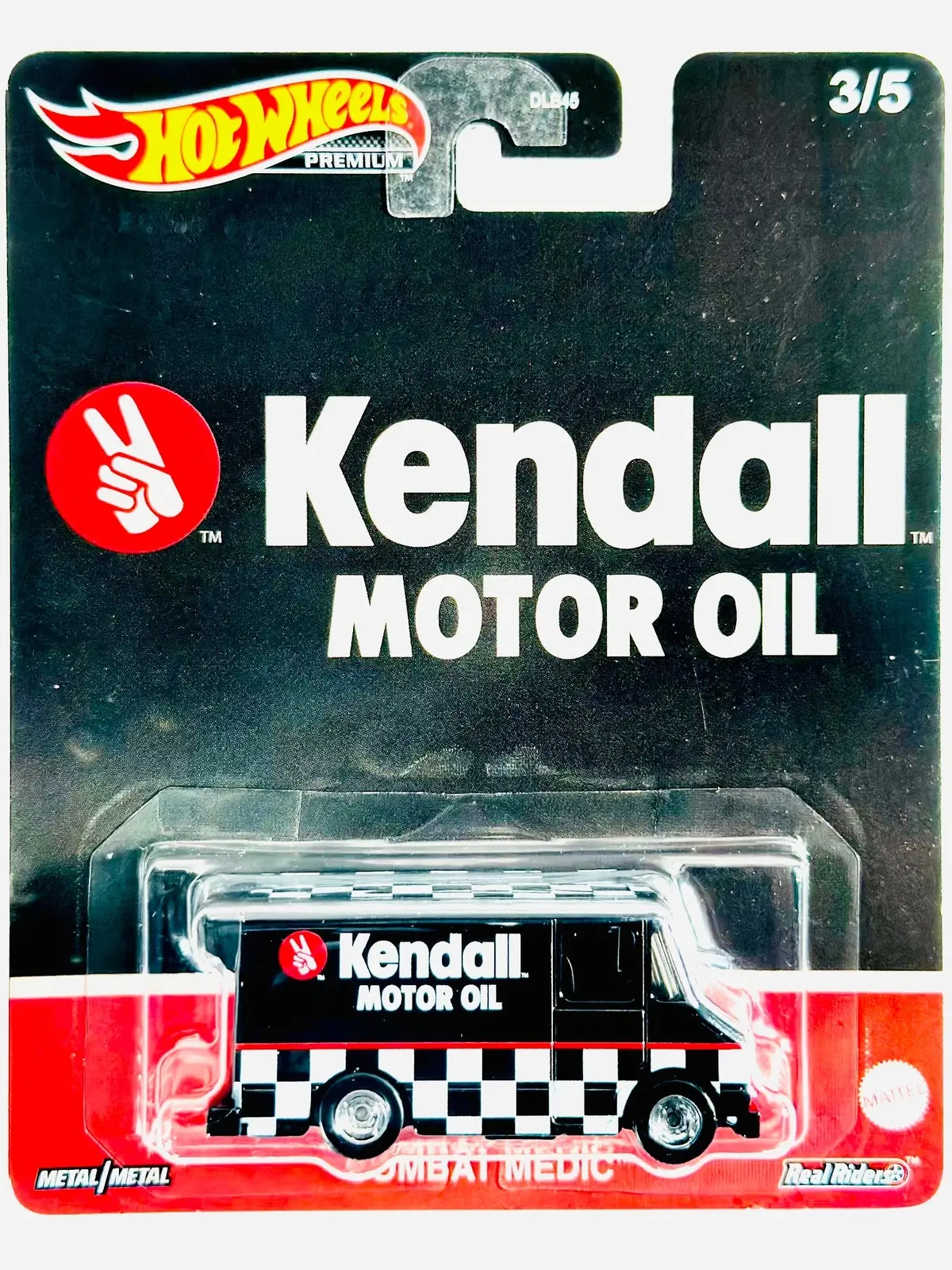 Hot Wheels 2023 Pop Culture Vintage Oil Kendall Motor Oil Combat Medic - Damaged Card/Blister 1