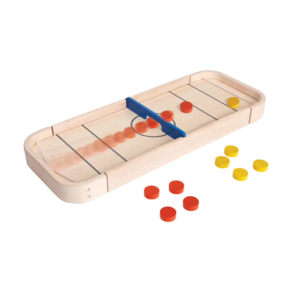 Plan Toys 2-In-1 Shuffleboard And Disc-Flicking Board Game 1