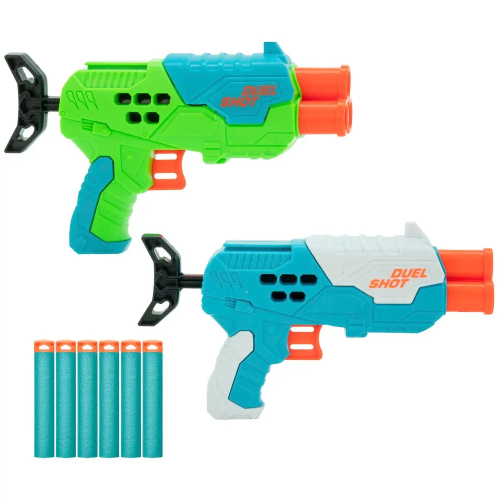 Air Warriors Duel Shot 2-Pack Dart Blasters, Long-Range, Ages 6+ 1
