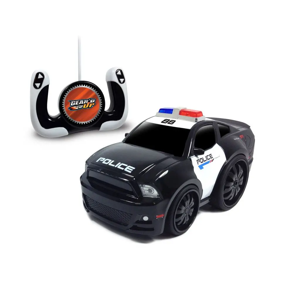 Jam'n Products Gear'd Up 1/10 Scale Rc Ford Mustang Police Vehicle 1