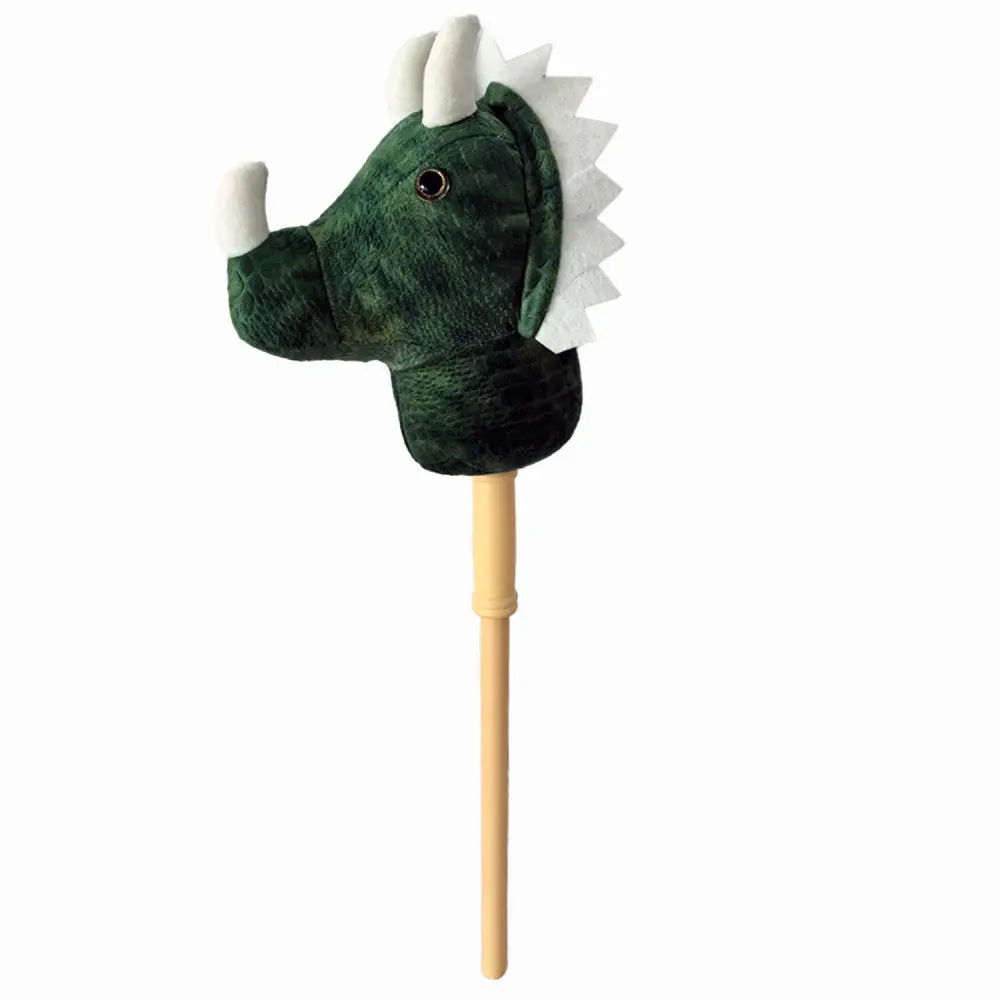 Ponyland Dino Ride Musical Stick Toy - Green Dinosaur 1