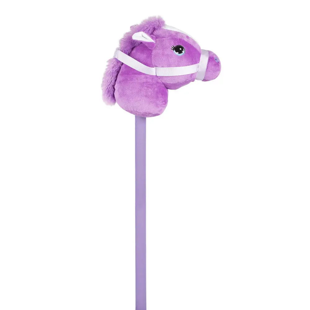 Plush Stick Pony 27 Inch Interactive Toy - Purple 1
