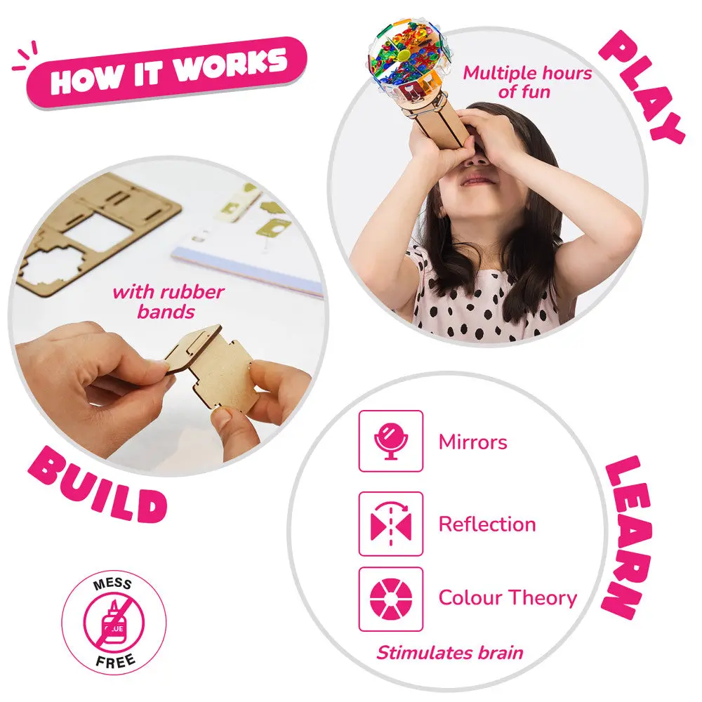 Smartivity Colorful Kaleidoscope Stem Diy Kit For Kids Ages 6-14 1