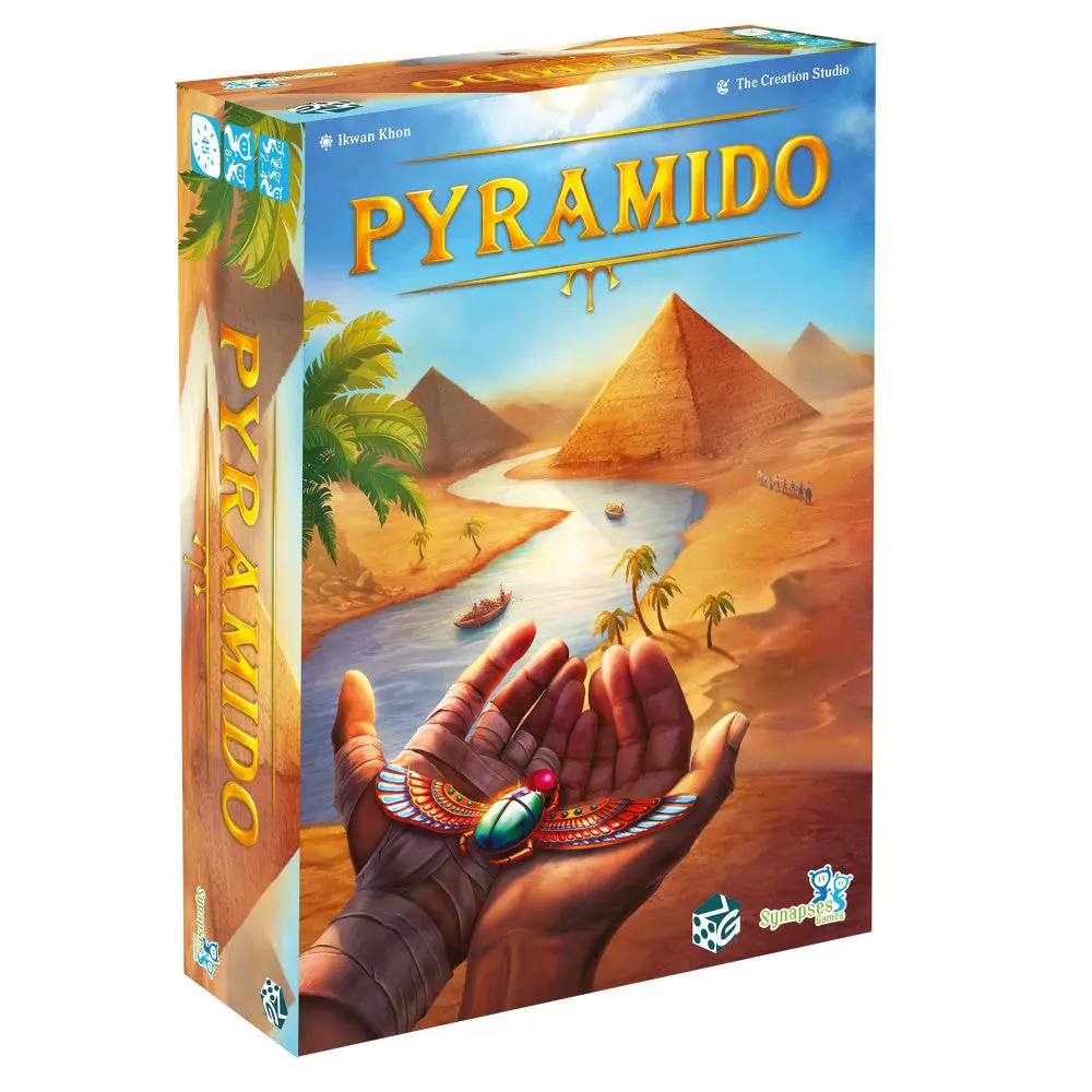 Synapses Games: Pyramido Strategic Pyramid Building Board Game 1