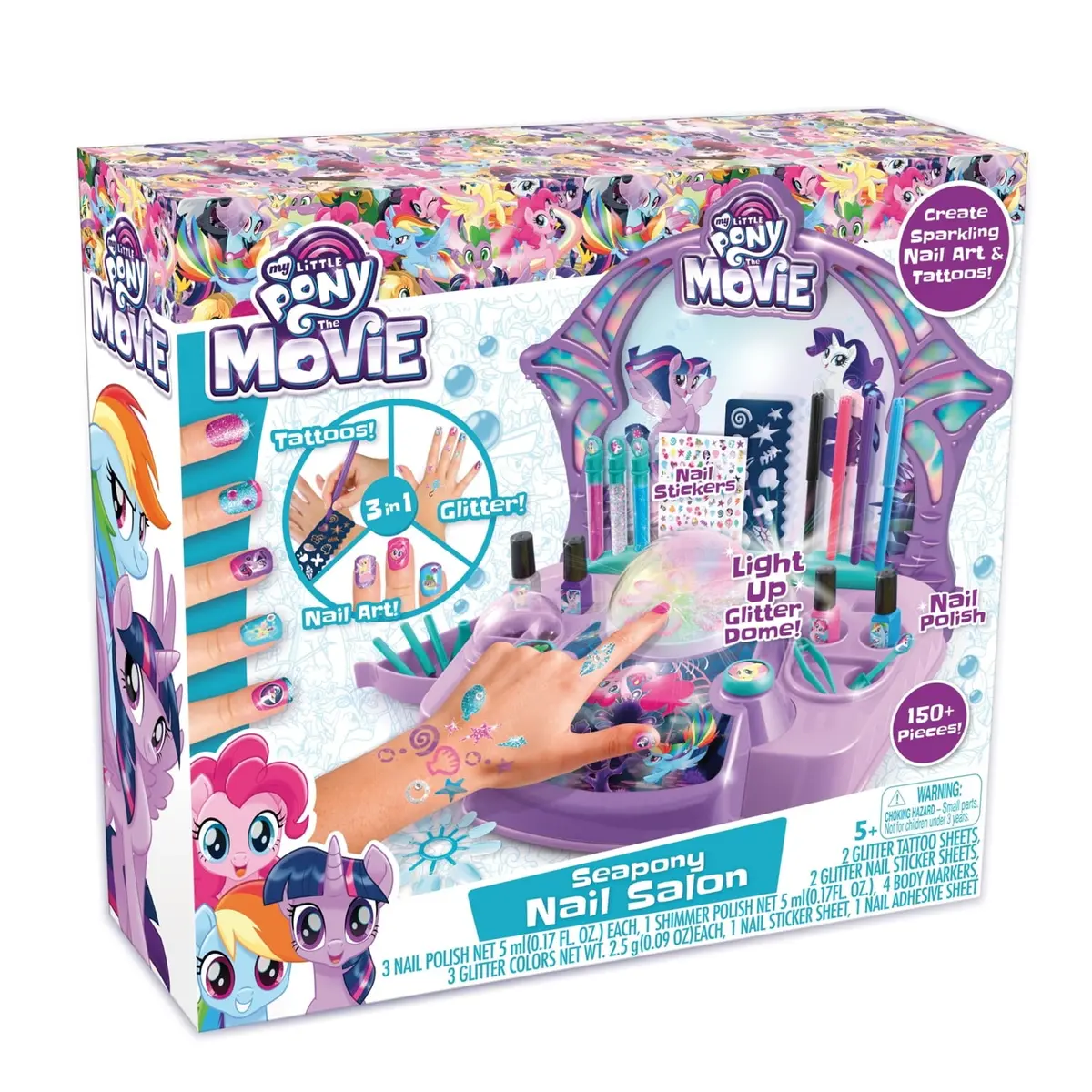 My Little Pony Glitter Dome Nail Salon Kit - Multi 1