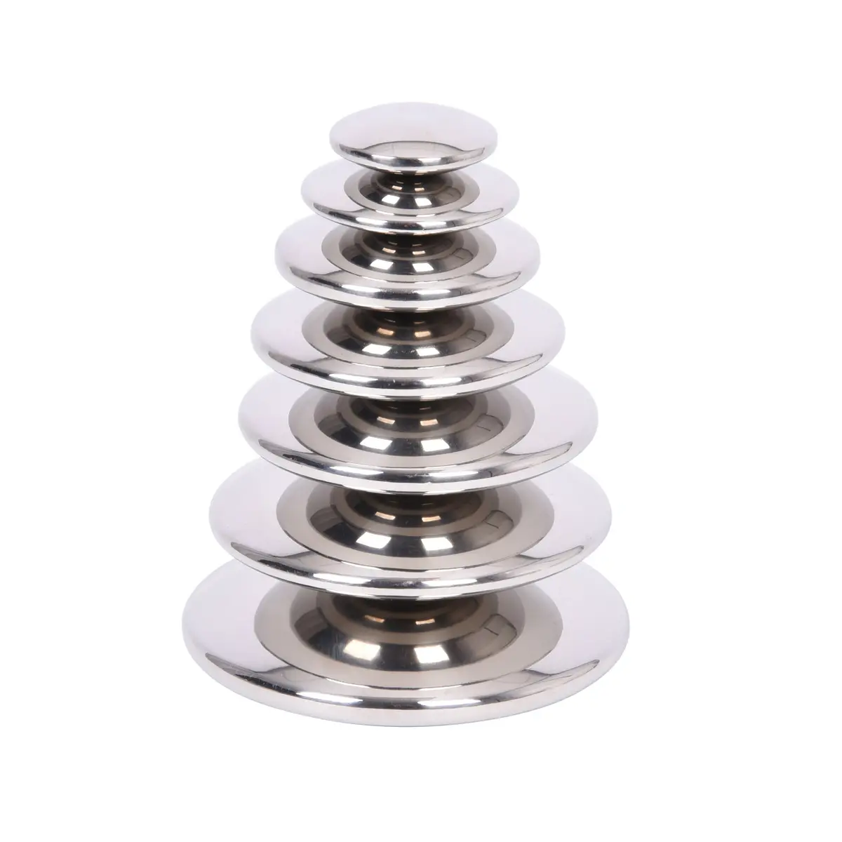 Tickit Sensory Reflective Silver Buttons - Set Of 7 1