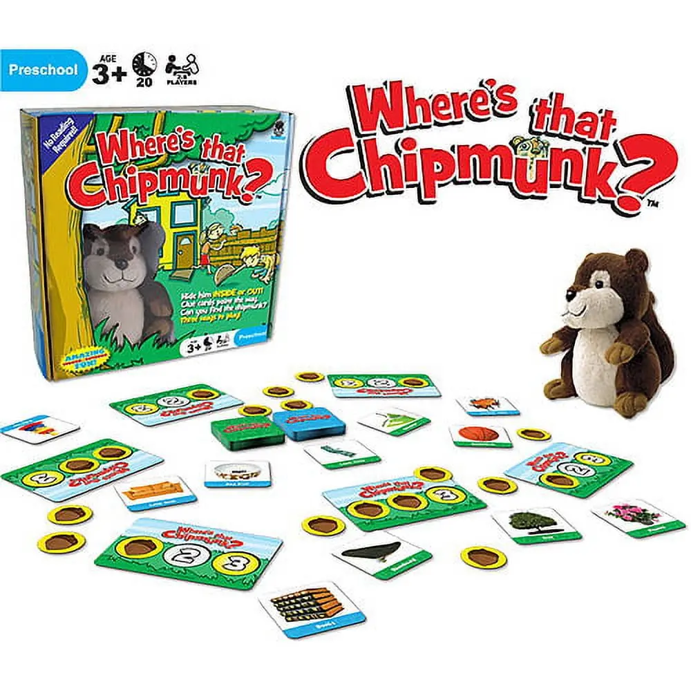 Haywire Group Where's That Chipmunk Hide-And-Seek Board Game 1