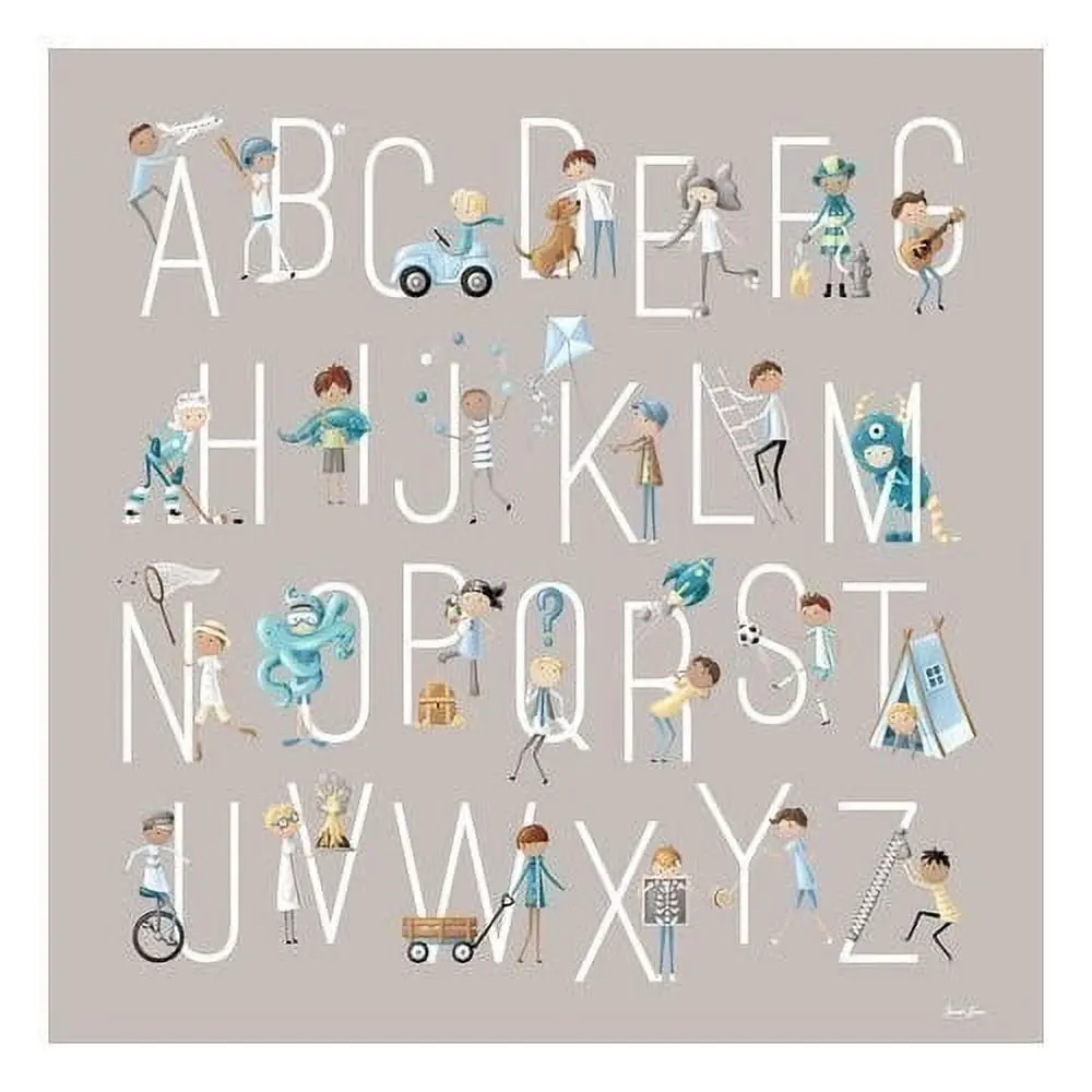 Oopsy Daisy B Is For Boys Canvas Wall Art 21X21 1