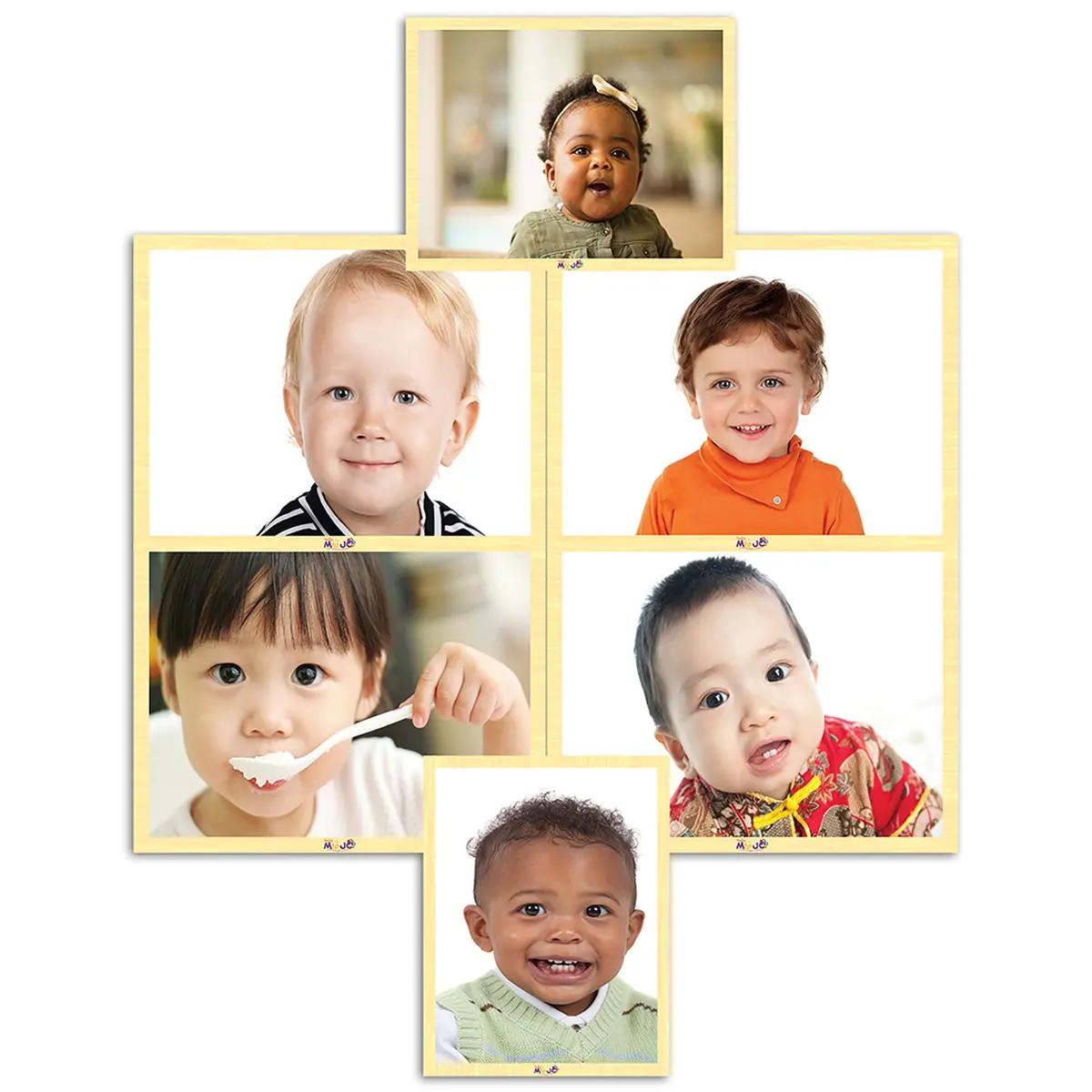 Mojo Diverse Faces 6-Pack Wooden Puzzles 1