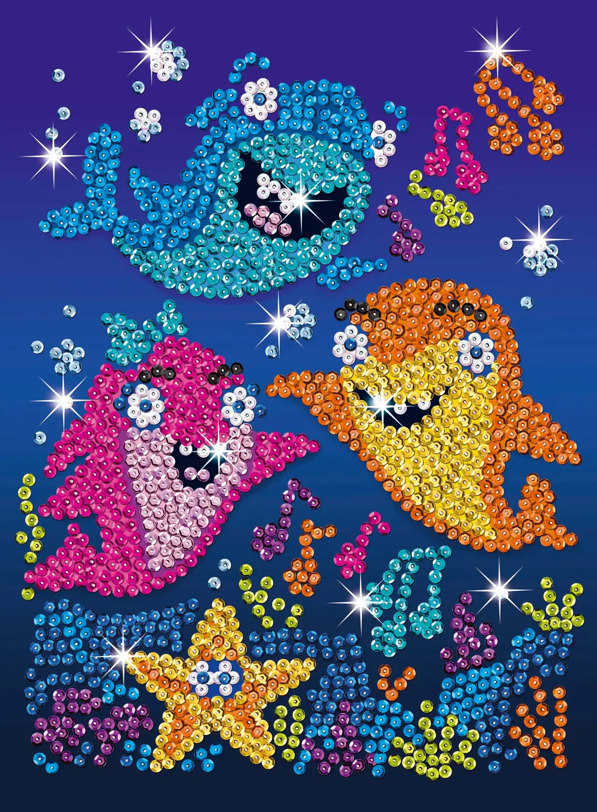 Mammut Red Collection Baby Sharks Sequin Art Kit - Multicolor 1