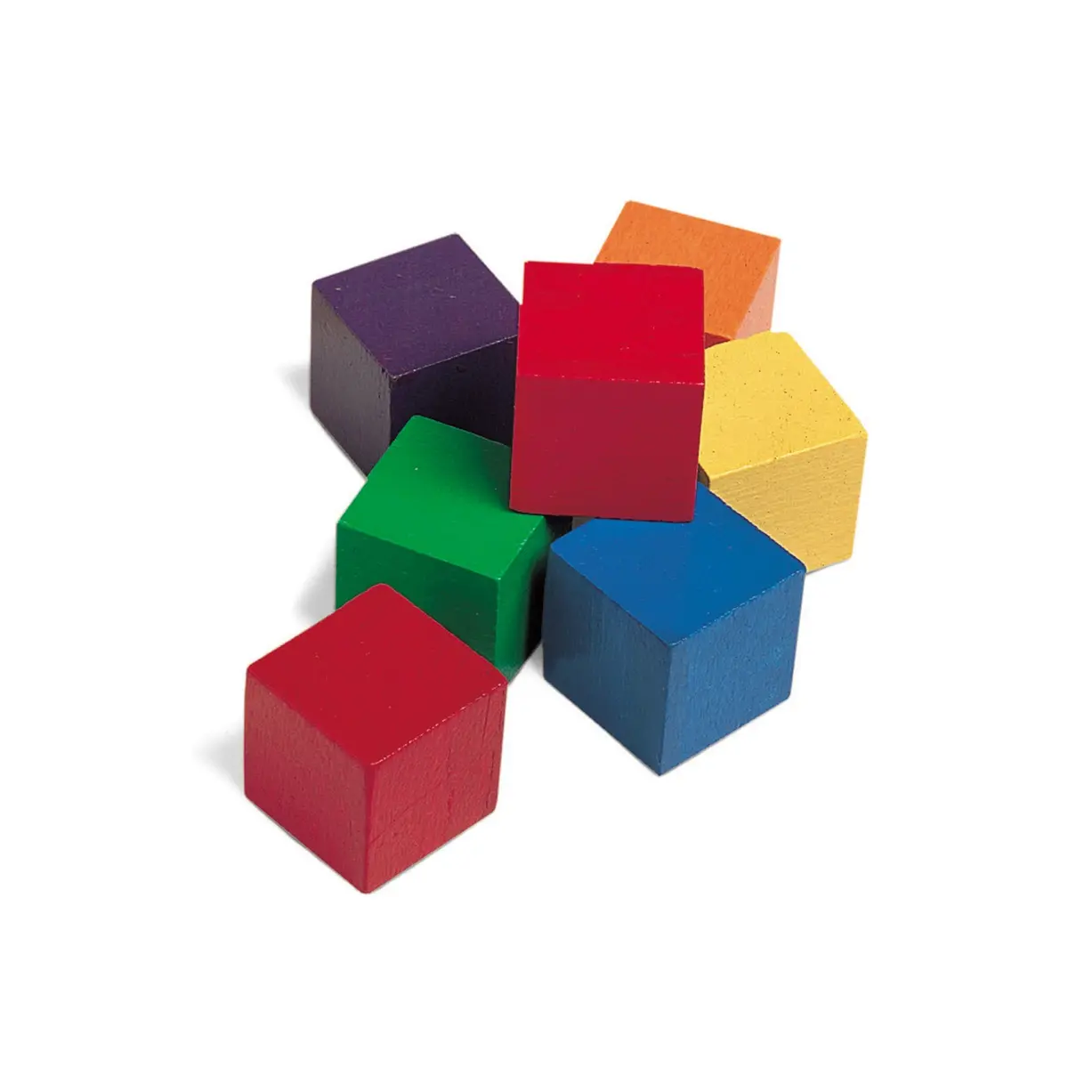 Learning Resources Colorful Wooden Cubes - Educational Counting Toy, Set Of 102 1