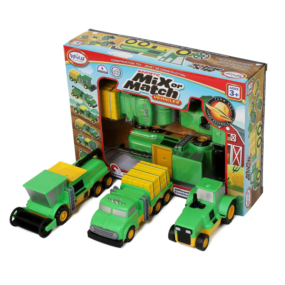 Popular Playthings Magnetic Mix Or Match Vehicles, Farm Set 1
