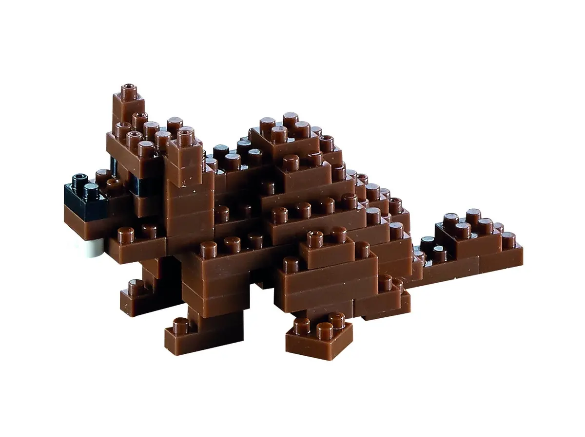 Brixies 68-Piece Beaver Model Building Kit - Level 1 Difficulty 1