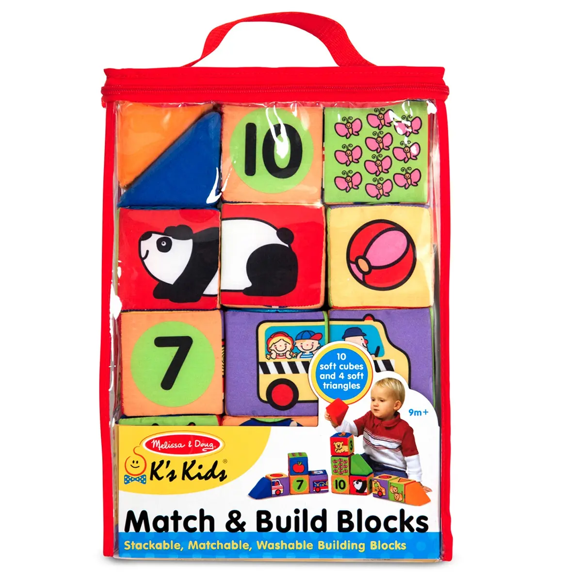 Melissa & Doug Match & Build Soft Blocks ‚Äì 14-Piece Set 1