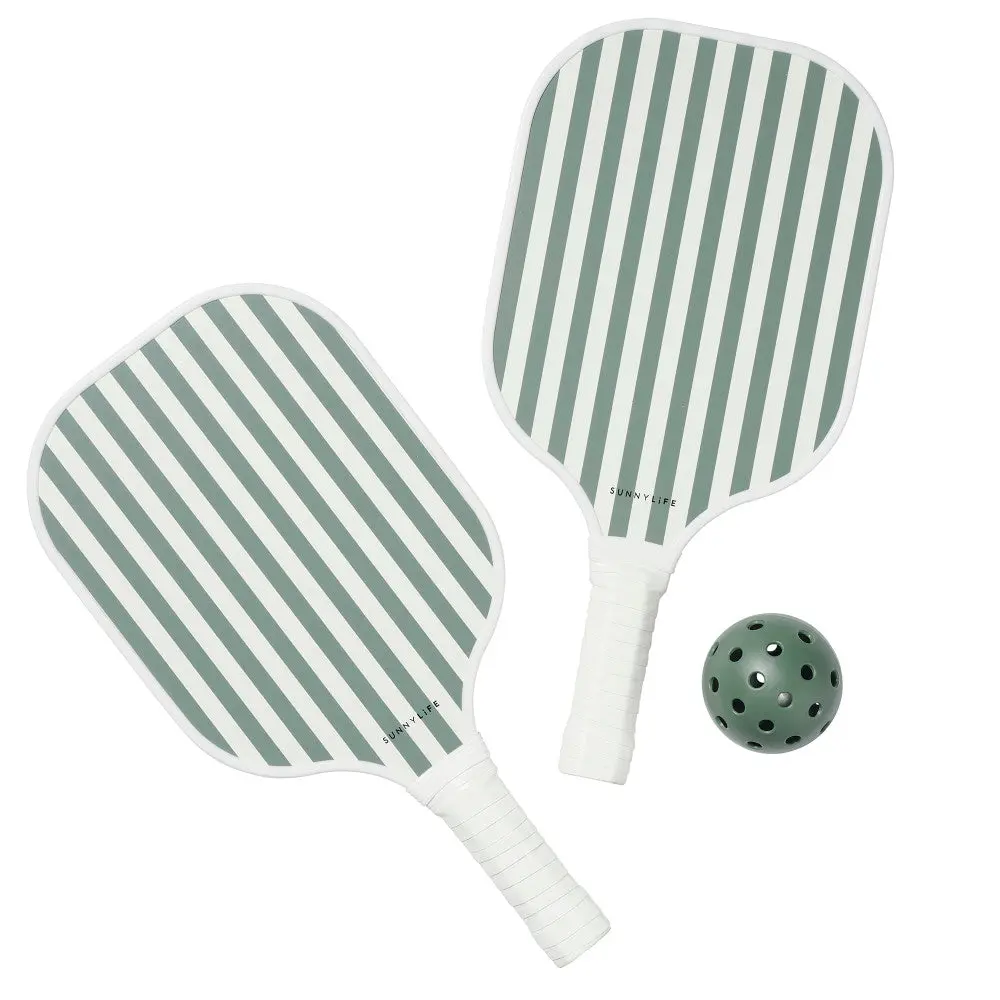 Sunnylife Pickleball Set - Playful Vacay Olive Edition 1
