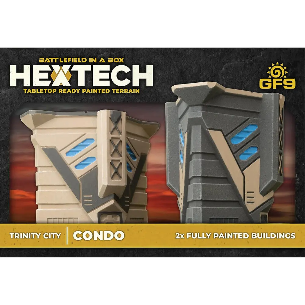 Gf9 Hextech Trinity City: Condo - 2 Fully Painted Building Playset 1