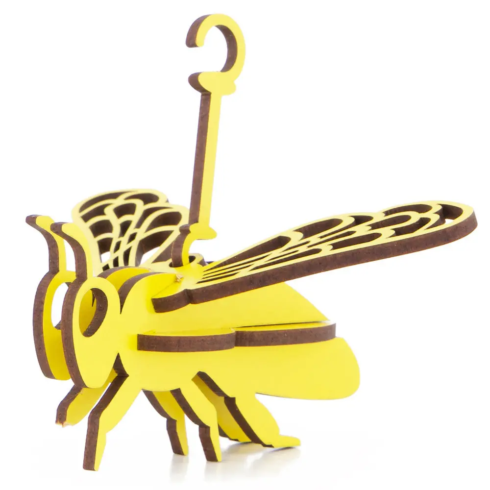 Little & Wood: Honey Bee Yellow 3D Wooden Puzzle Kit 1