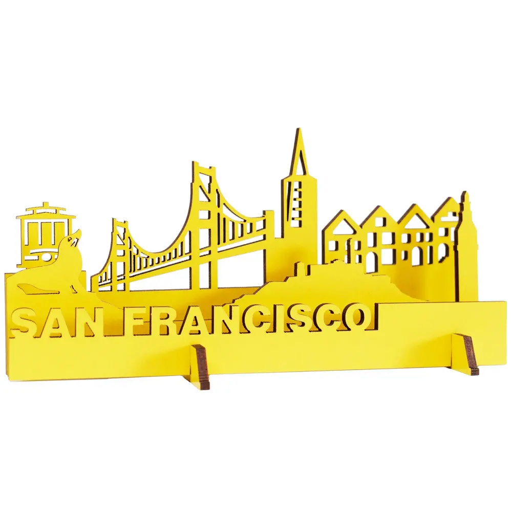 Little & Wood: San Francisco 3D Wooden Puzzle Kit - Medium 1