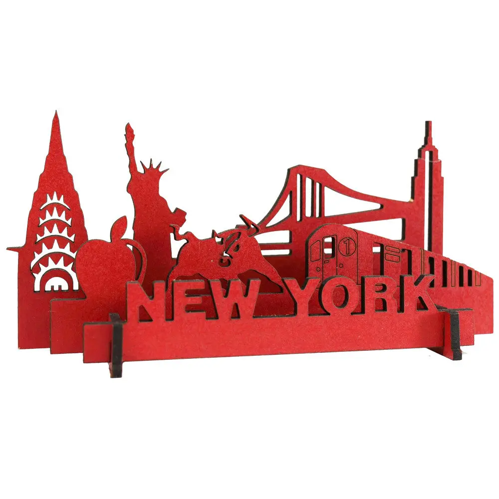 Little & Wood: Woodlet 3D New York City Wooden Model Kit, Medium 1