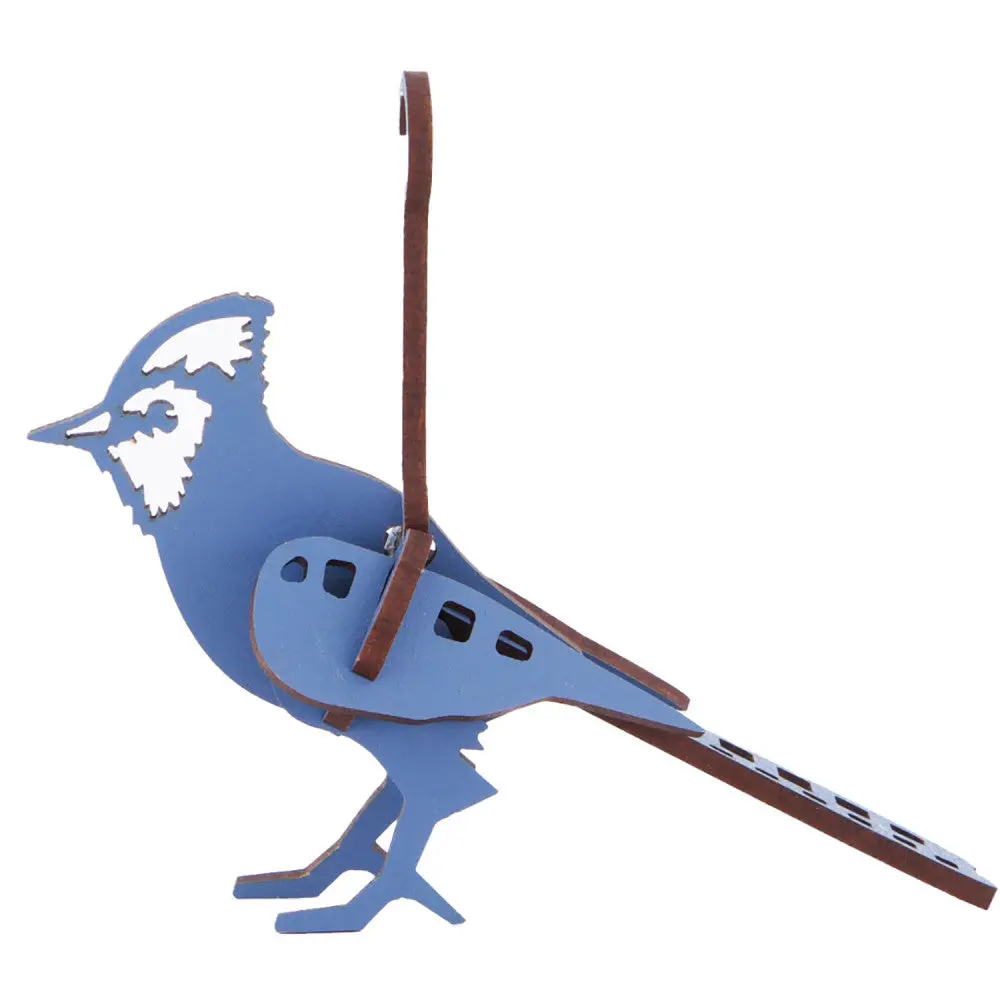 Little & Wood: Blue Jay 3D Wooden Puzzle Kit - Small Edition 1
