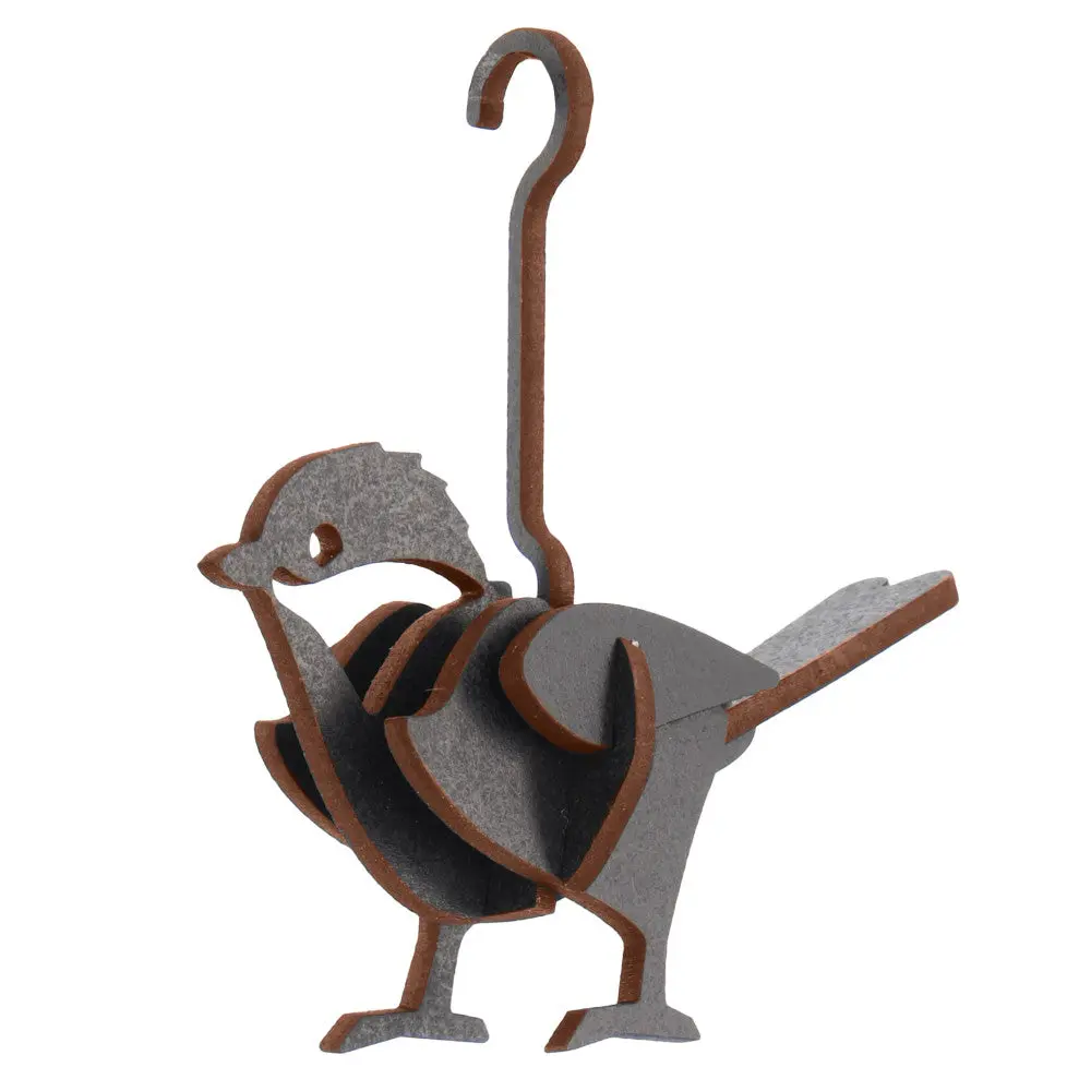 Little & Wood Chickadee 3D Wooden Puzzle Kit - Small Black Model 1