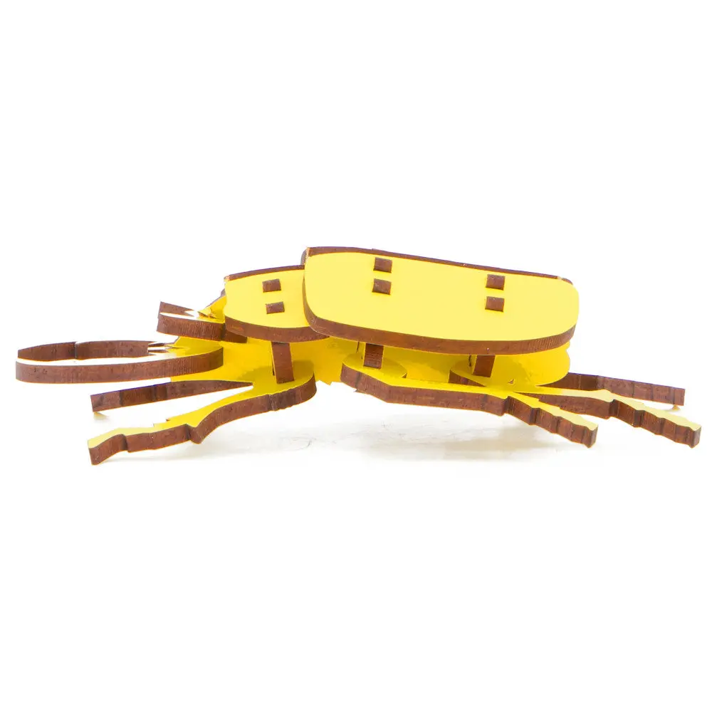 Little & Wood: Buzzing Beetle 3D Wooden Puzzle Kit - Yellow 1