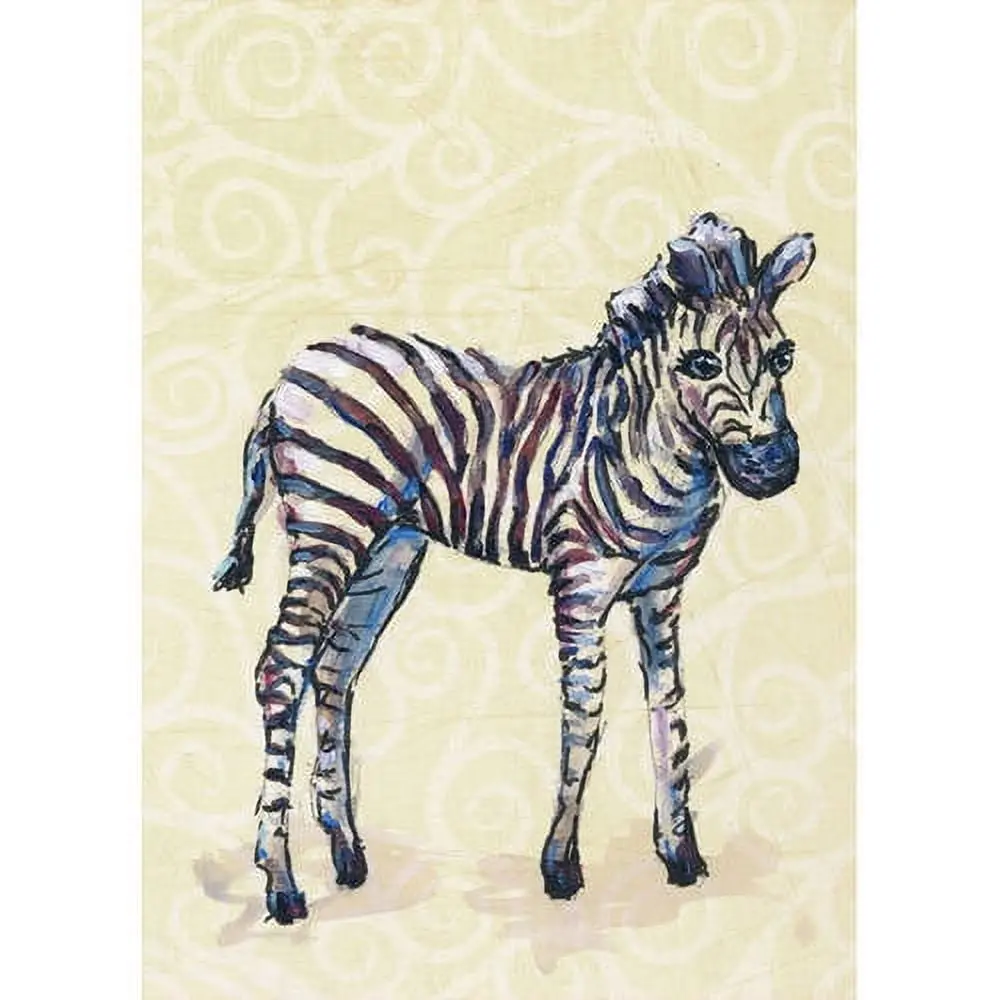 Oopsy Daisy Zebra Baby Art Canvas 10X14 1