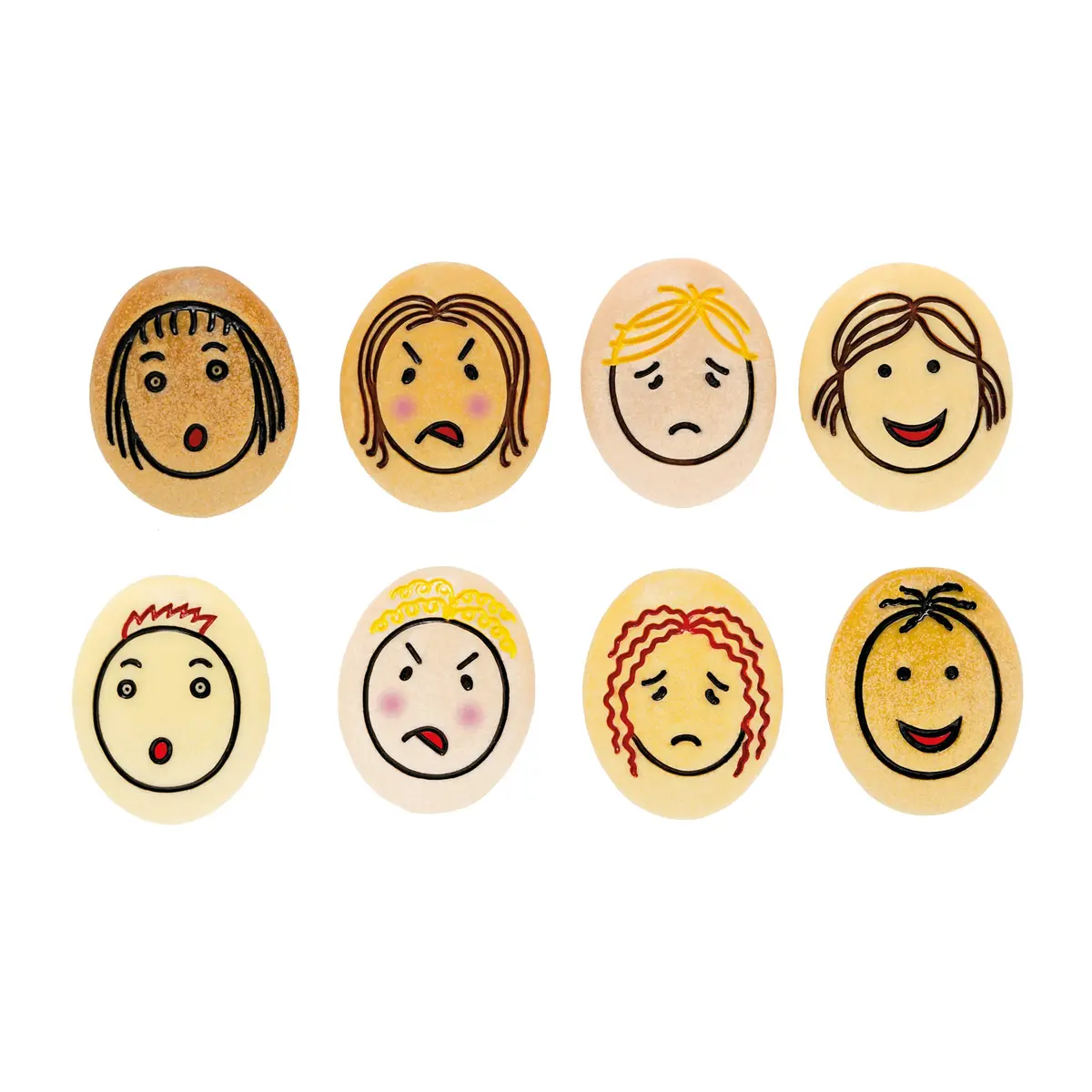 Yellow Door Jumbo Emotion Stones - Multi-Colored - Pack Of 8 1