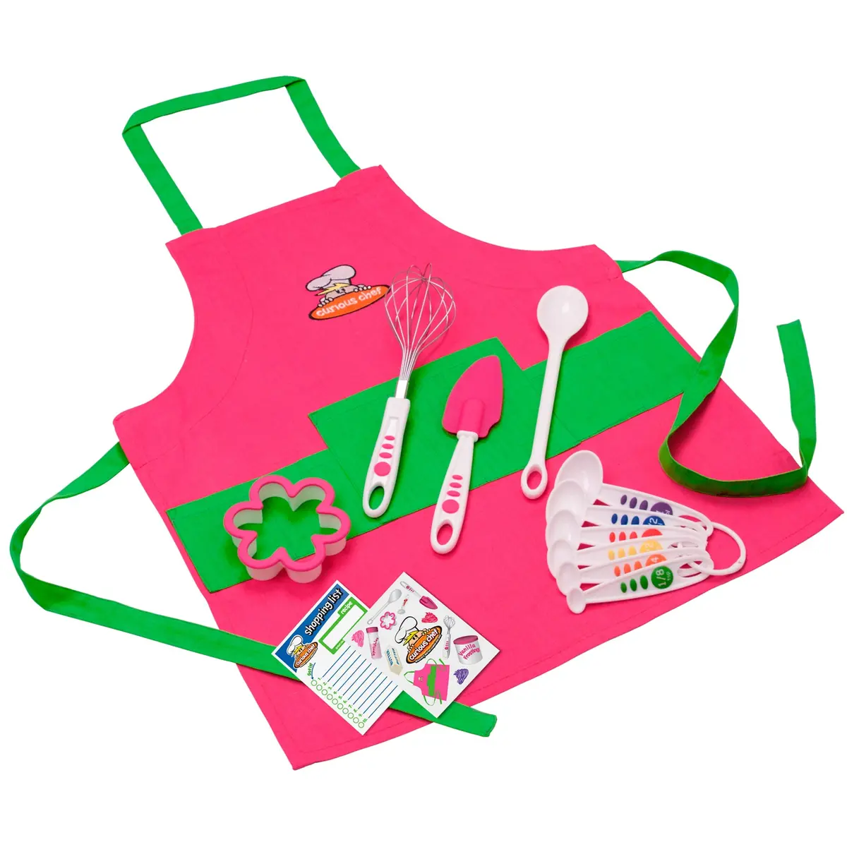 Curious Chef 11-Piece Girls Cooking Set – Fuchsia Pink 1