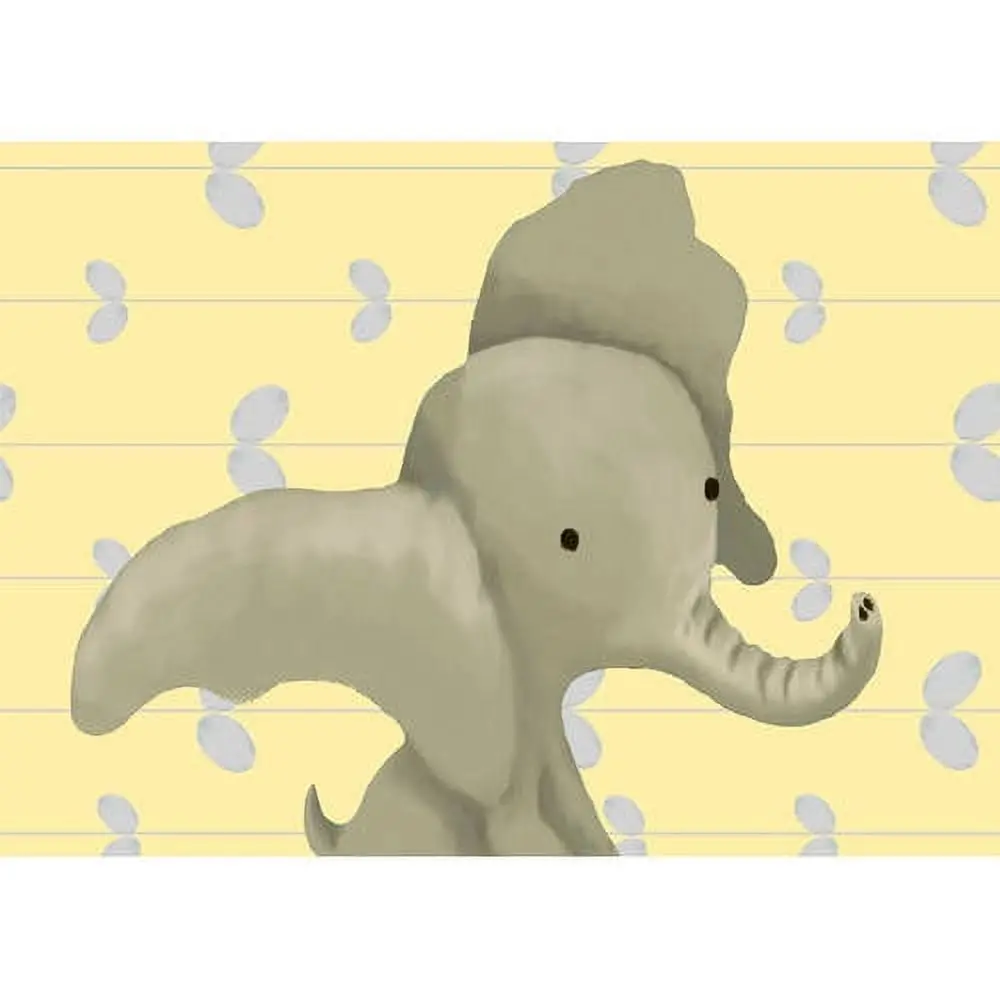 Oopsy Daisy Edison The Elephant Canvas Wall Art - 14X10 Inch - By Meghann O'hara 1
