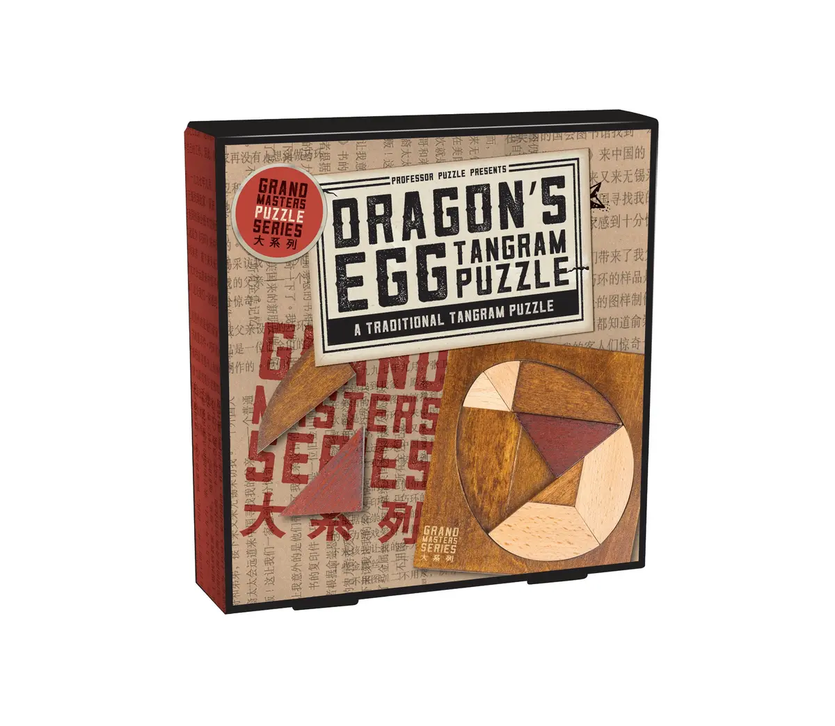 Professor Puzzle Grand Masters Dragons Egg Wooden Tangram Puzzle 1