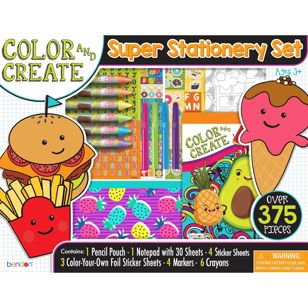Bendon Food Super Stationery Fun Set 1