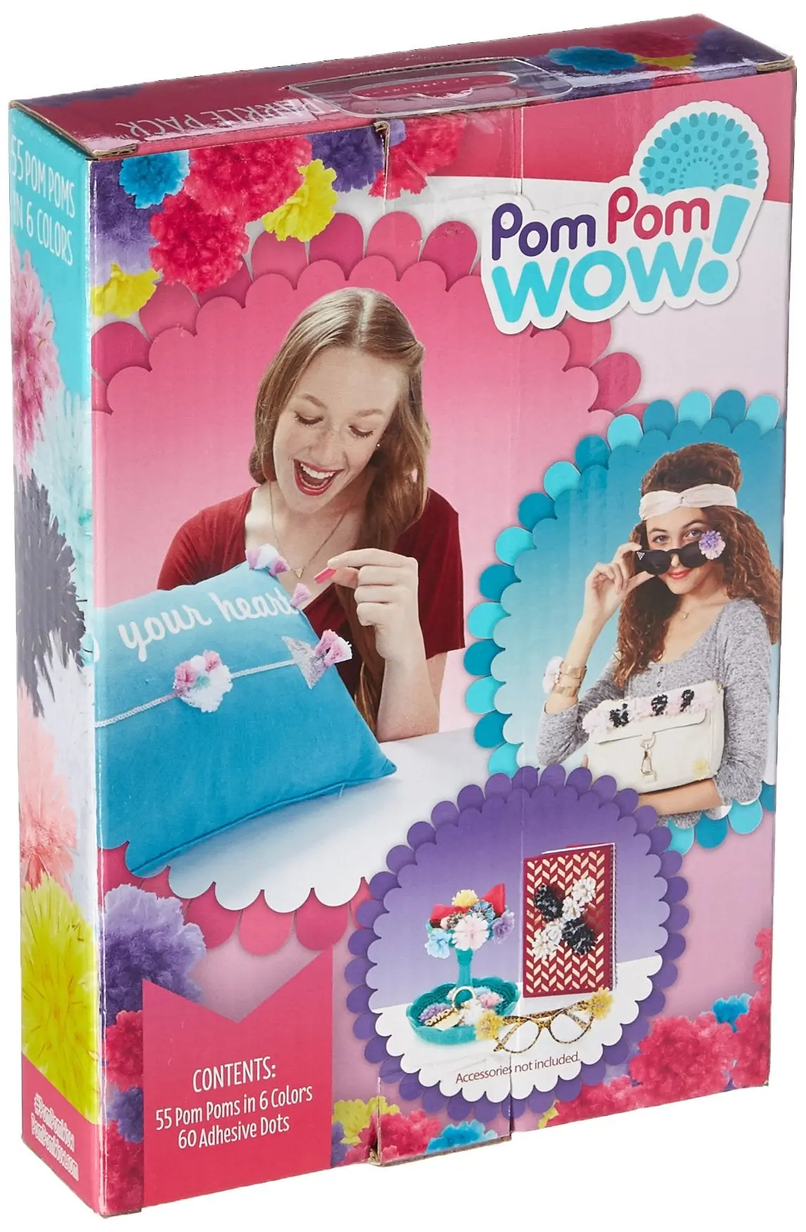 Pom Pom Wow Sparkle Pack - Multi-Color 55 Piece Set 1