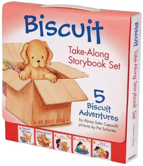 Biscuit 5-Book Take-Along Storybook Set With Carry Handle 1