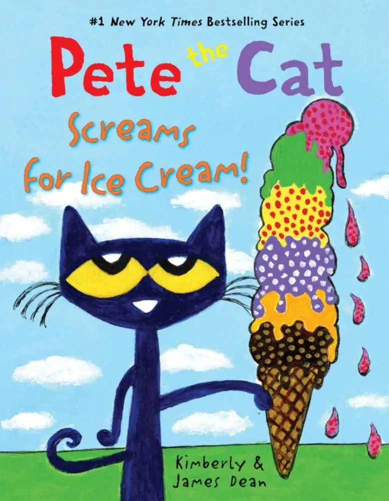 Pete The Cat Screams For Ice Cream! - Hardcover Picture Book 1