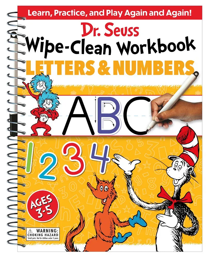 Dr. Seuss Wipe-Clean Workbook - Learn Letters & Numbers - Spiral 1