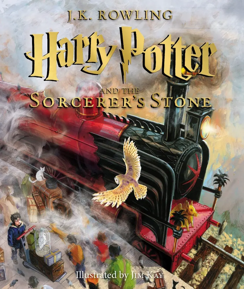 Harry Potter And The Sorcerer's Stone Illustrated Edition Hardcover Book 1