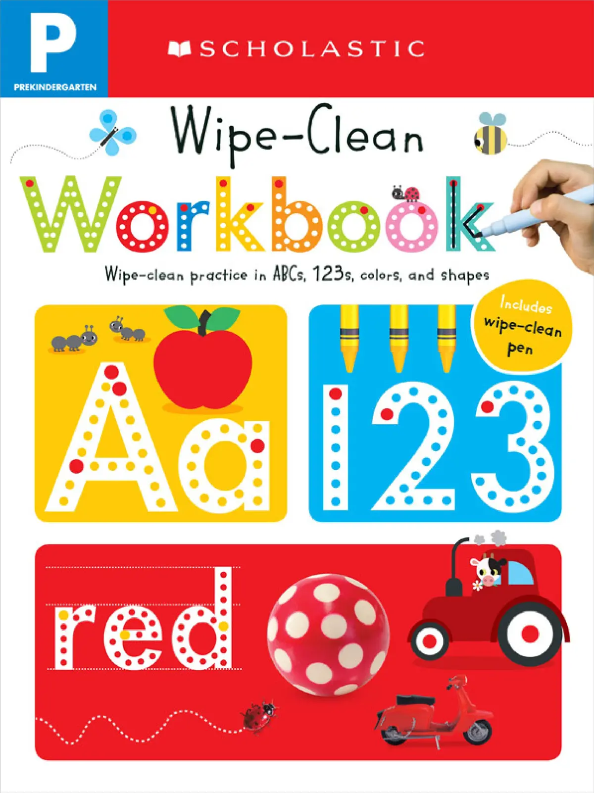 Scholastic Pre-K Wipe-Clean Workbook With Pen 1