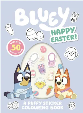 Bluey: Happy Easter! A Puffy Sticker Coloring Book 1