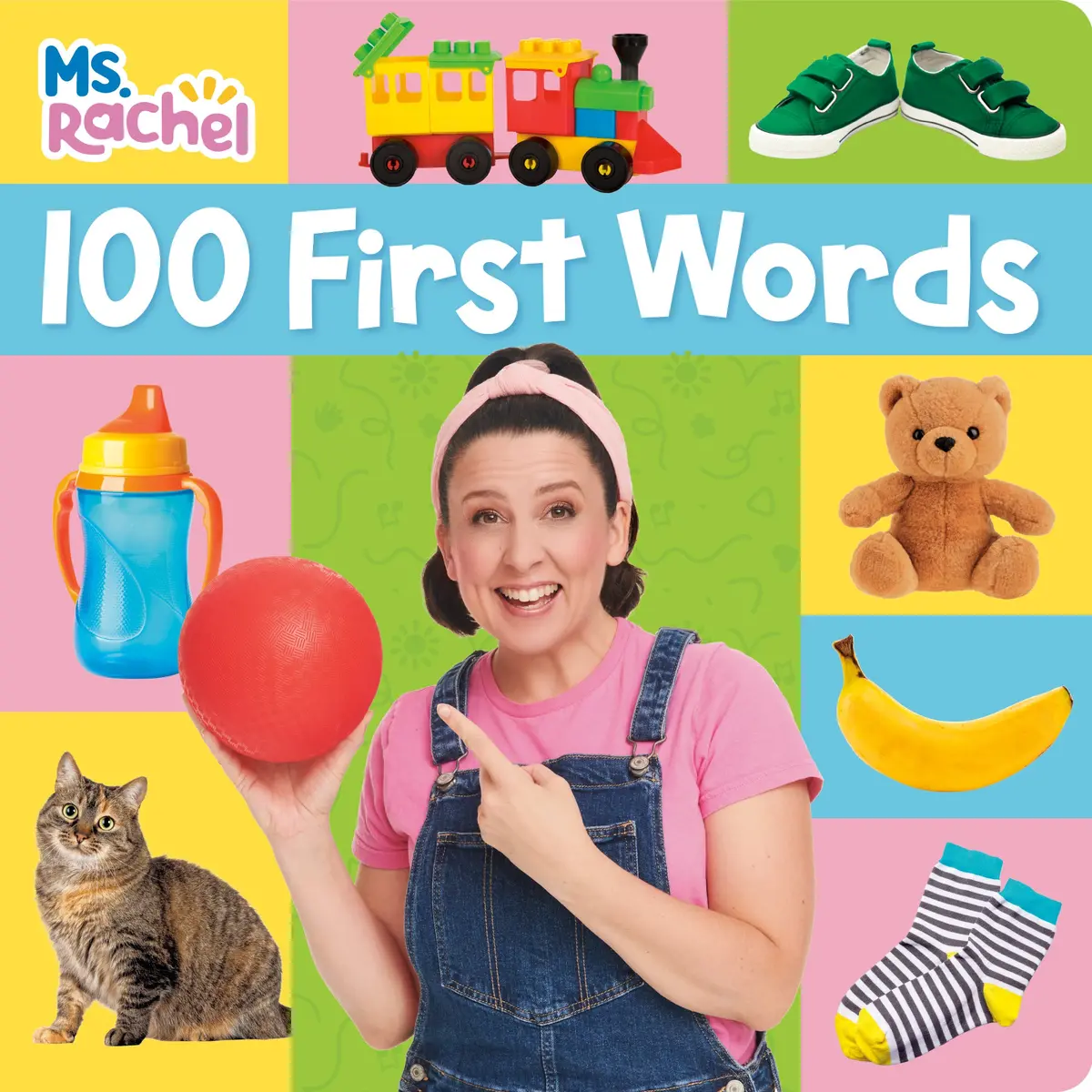 Ms. Rachel's 100 First Words Learning Board Book 1