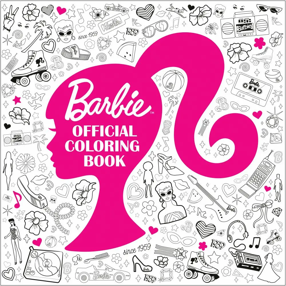 Barbie Decades Of Fashion Official Coloring Book 1