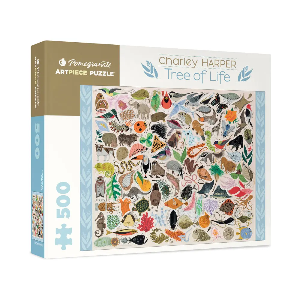 Pomegranate Charley Harper Tree Of Life Jigsaw Puzzle - 500 Pc 1