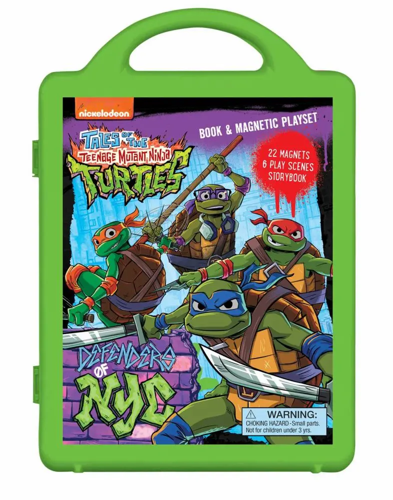 Simon & Schuster Teenage Mutant Ninja Turtles: Defenders Of Nyc Magnetic Play Set 1