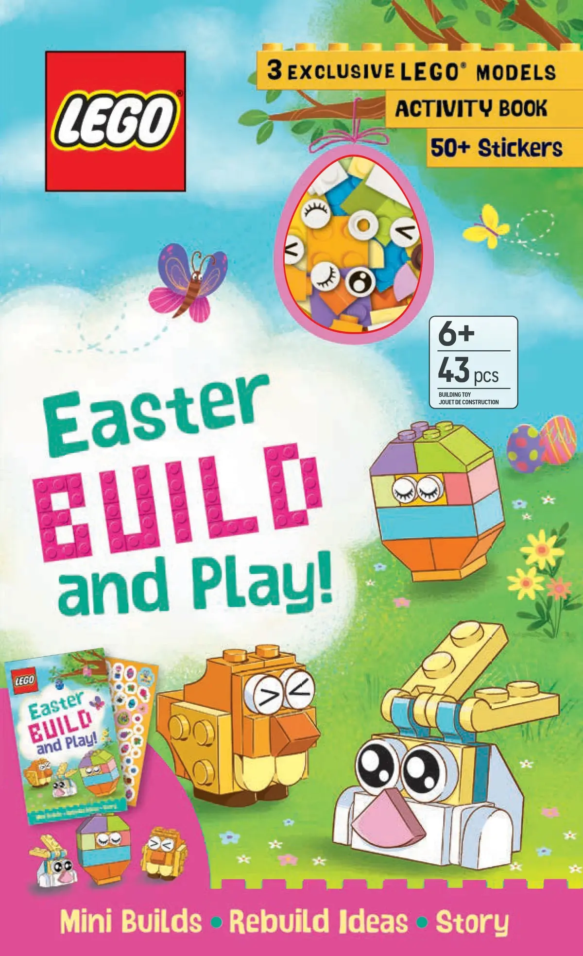 Lego Books: Easter Build And Play Box - Activity Kit With Stickers 1