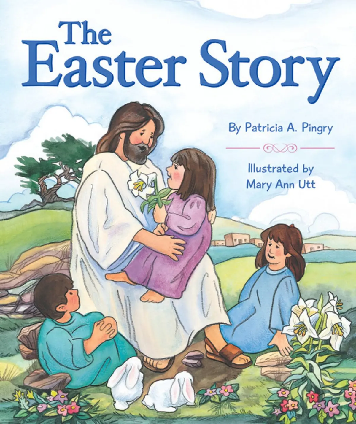 Easter Story 7-Piece Handpainted Nesting Egg Set With Hardcover Book 1