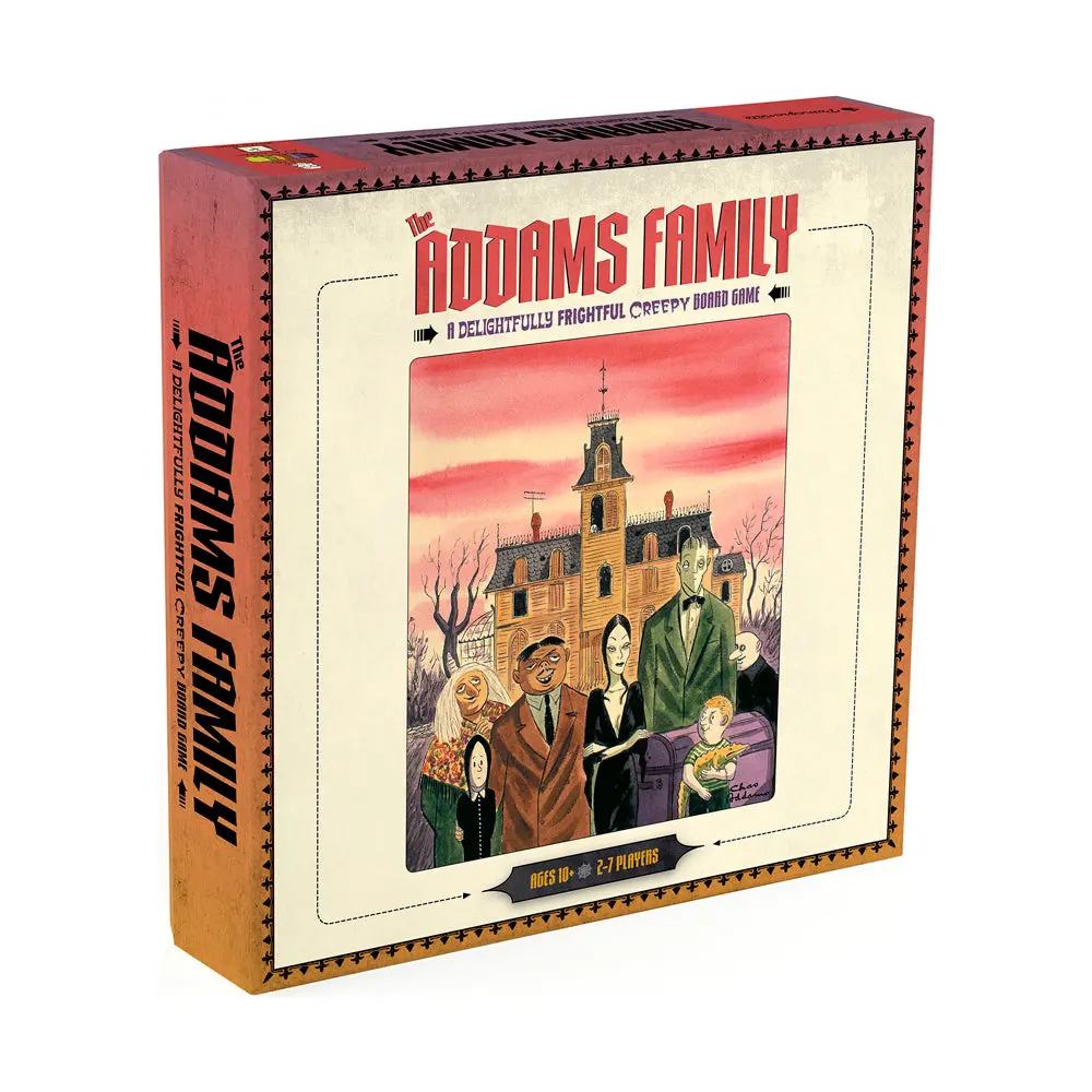 The Addams Family Creepy Board Game Featuring Charles Addams Art 1