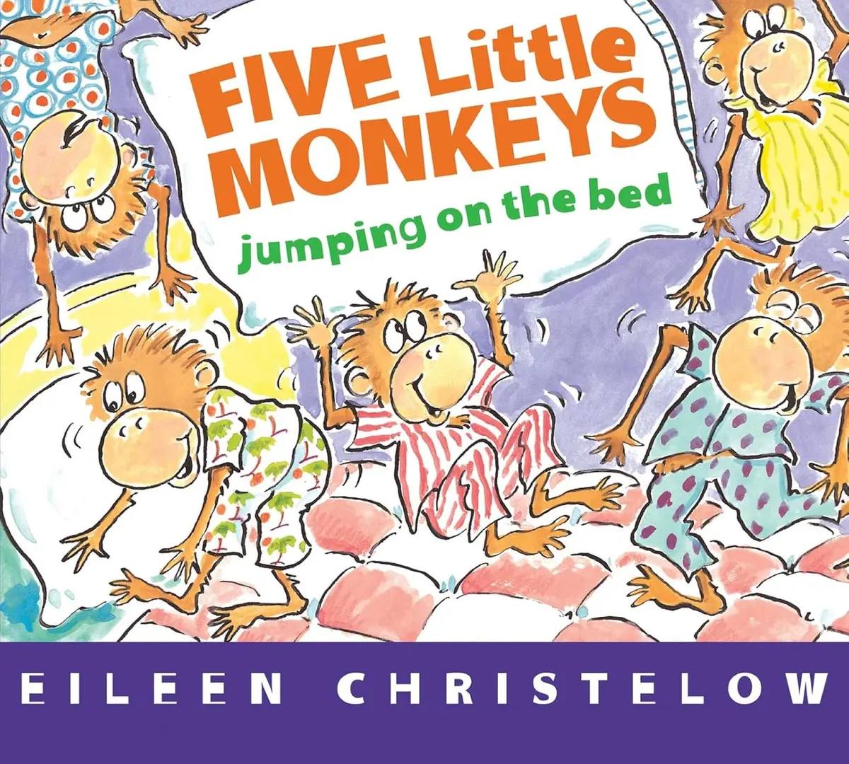 Five Little Monkeys Jumping On The Bed Hardcover Book 1
