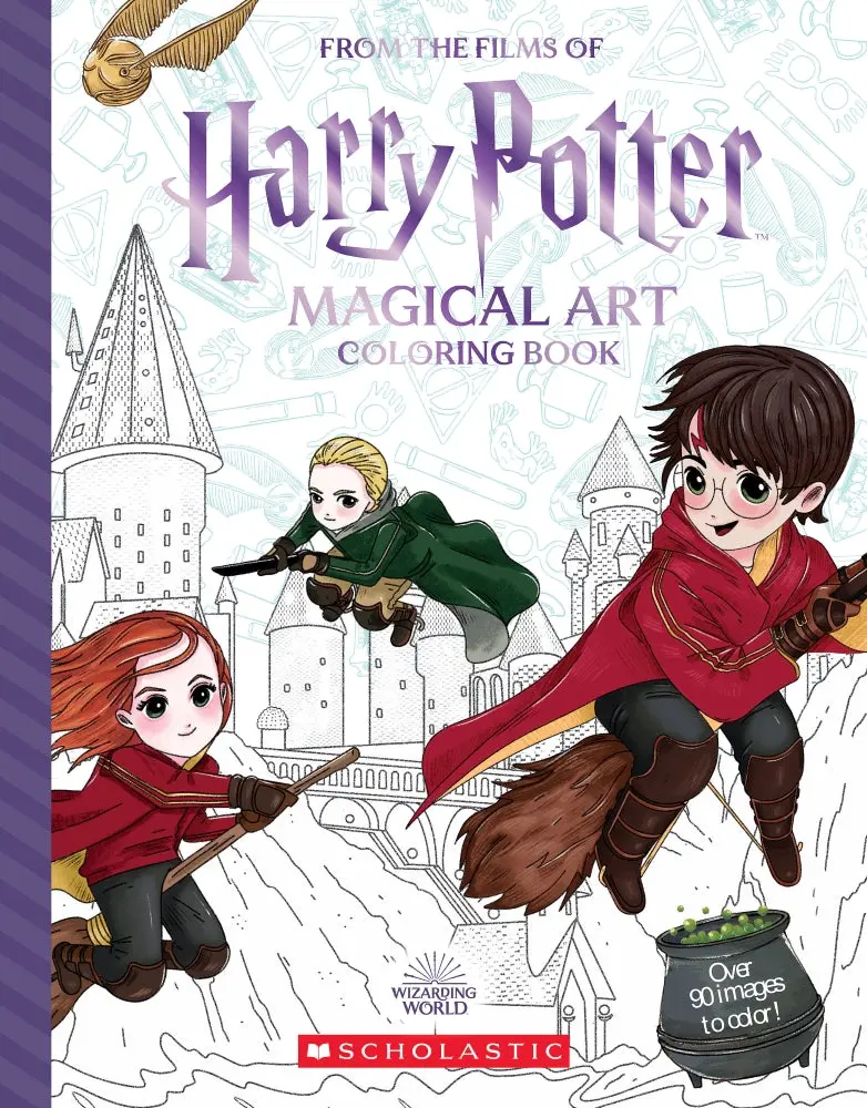 Harry Potter Magical Art Wizarding World Coloring Book 1