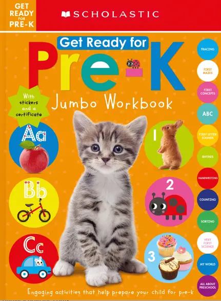 Scholastic Early Learners - Get Ready For Pre-K Jumbo Workbook 1