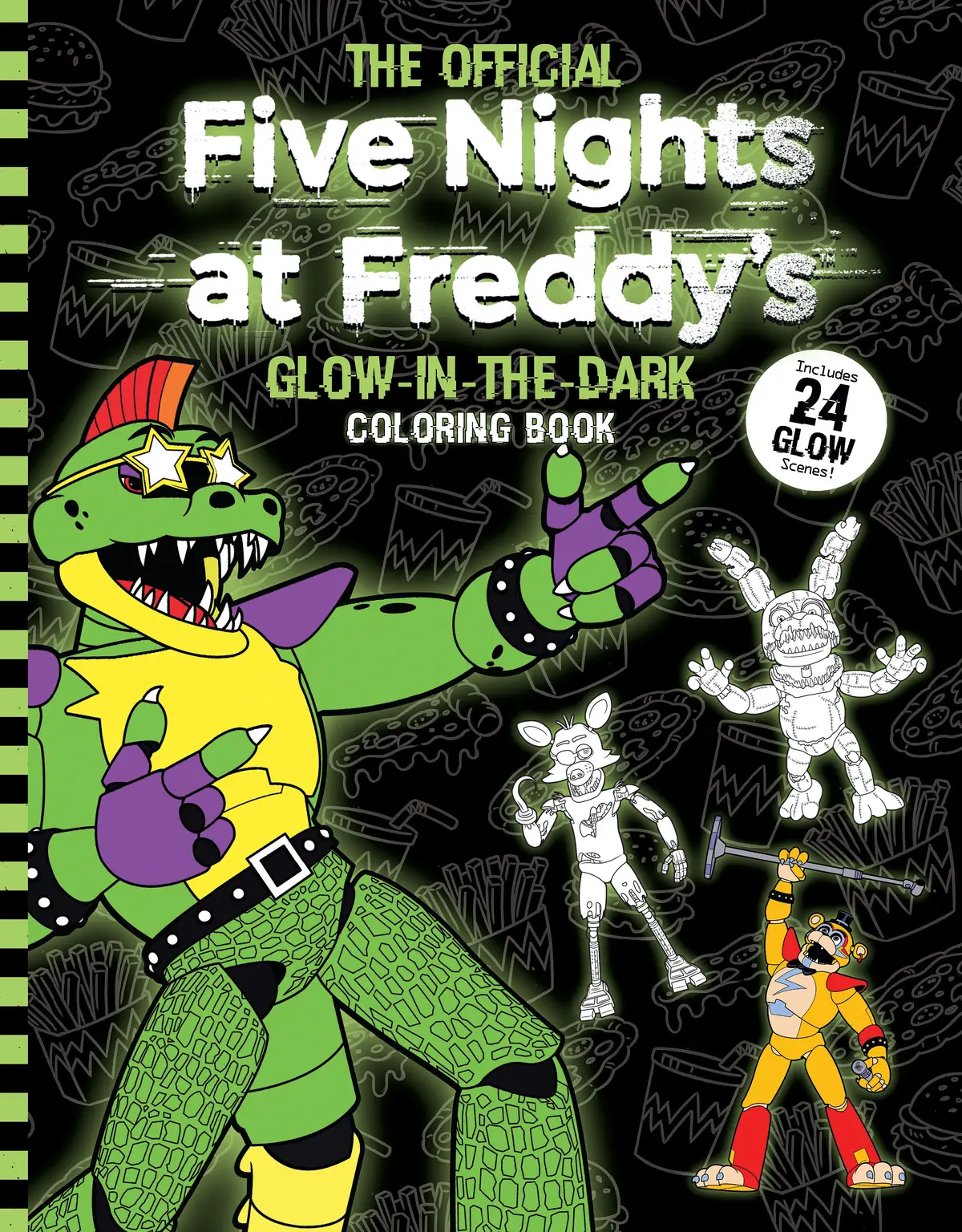 Five Nights At Freddy's Deluxe Glow-In-The-Dark Coloring Book 1